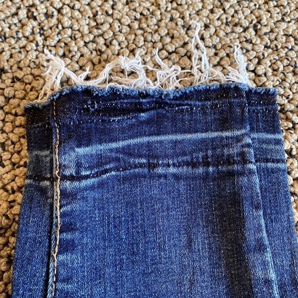 A2 Jeans Skinny w/ Distressing Size 1 Dark Blue in Excellent Condition - Picture 2 of 7